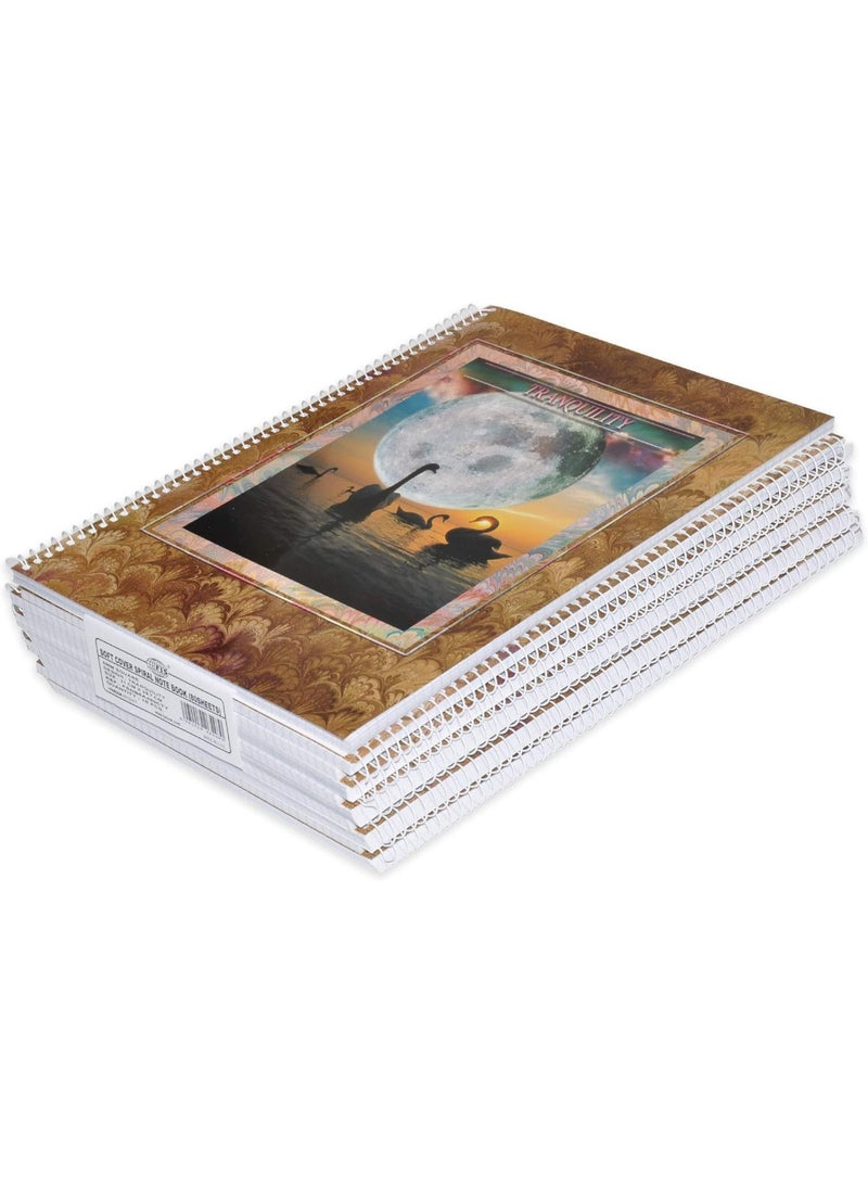 FIS Spiral Notebook Soft Cover A4, 5mm Square, 80-Sheets 10-Piece - FSNB5A480CTY - Image 1